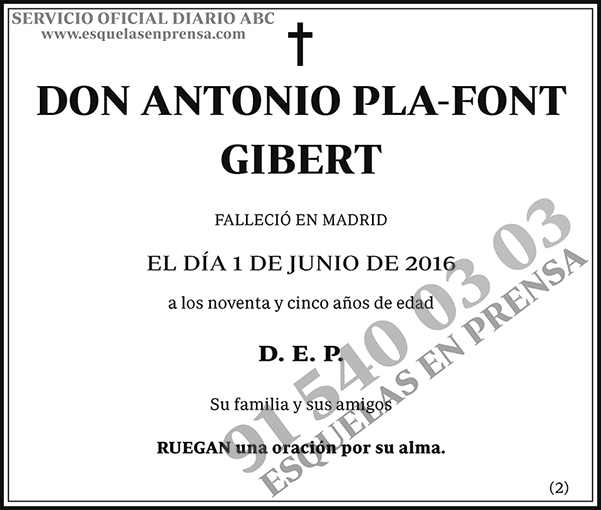Antonio Pla-Font Gibert